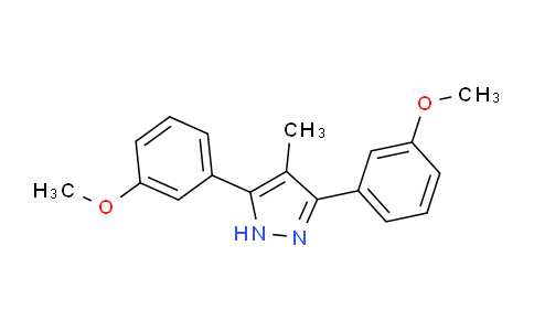 CAS No. 1159937-05-9, 3,5-Bis(3-methoxyphenyl)-4-methyl-1H-pyrazole