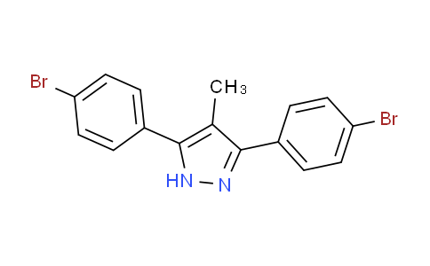 CAS No. 1159937-19-5, 3,5-Bis(4-bromophenyl)-4-methyl-1H-pyrazole