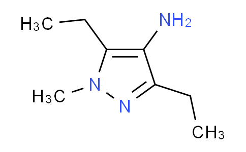 CAS No. 87675-34-1, 3,5-Diethyl-1-methyl-1H-pyrazol-4-amine