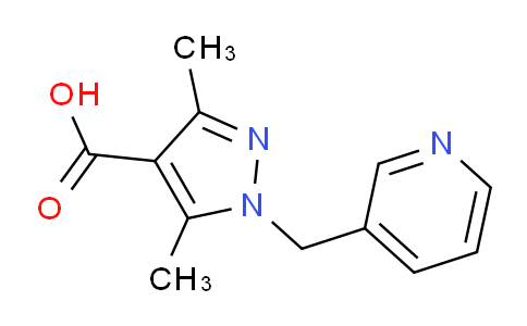 CAS No. 1154898-74-4, 3,5-Dimethyl-1-(pyridin-3-ylmethyl)-1H-pyrazole-4-carboxylic acid