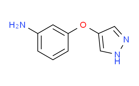 CAS No. 1429903-31-0, 3-((1H-Pyrazol-4-yl)oxy)aniline