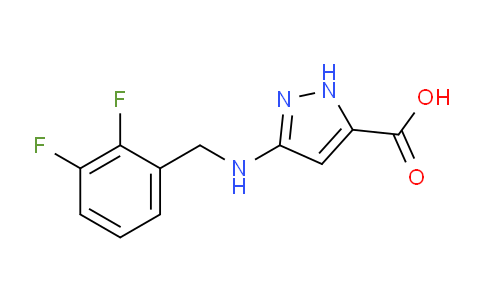 CAS No. 1159940-85-8, 3-((2,3-Difluorobenzyl)amino)-1H-pyrazole-5-carboxylic acid