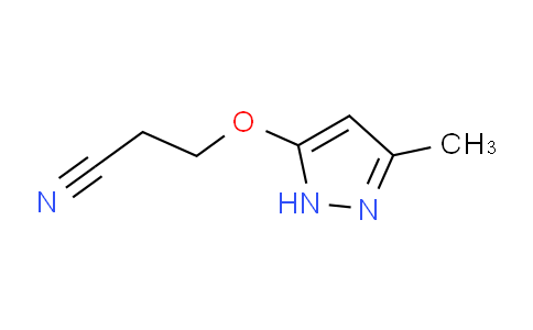 CAS No. 112484-89-6, 3-((3-Methyl-1H-pyrazol-5-yl)oxy)propanenitrile
