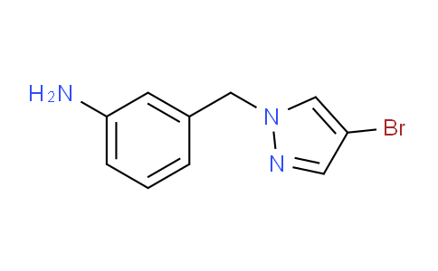 CAS No. 956440-92-9, 3-((4-Bromo-1H-pyrazol-1-yl)methyl)aniline
