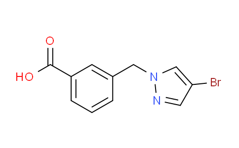 CAS No. 402736-52-1, 3-((4-Bromo-1H-pyrazol-1-yl)methyl)benzoic acid