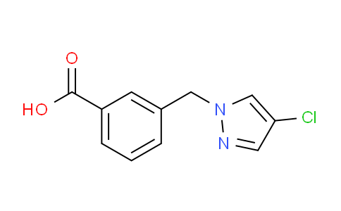 CAS No. 676348-40-6, 3-((4-Chloro-1H-pyrazol-1-yl)methyl)benzoic acid