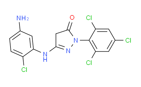 CAS No. 53411-33-9, 3-((5-Amino-2-chlorophenyl)amino)-1-(2,4,6-trichlorophenyl)-1H-pyrazol-5(4H)-one