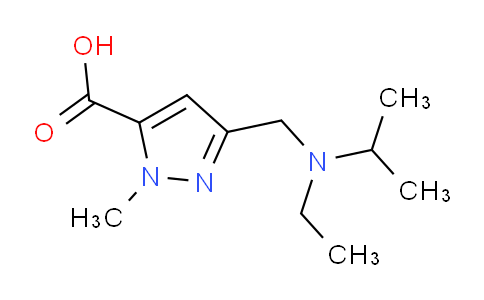 CAS No. 1223748-32-0, 3-((Ethyl(isopropyl)amino)methyl)-1-methyl-1H-pyrazole-5-carboxylic acid