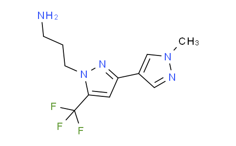 CAS No. 1006336-71-5, 3-(1'-Methyl-5-(trifluoromethyl)-1H,1'H-[3,4'-bipyrazol]-1-yl)propan-1-amine