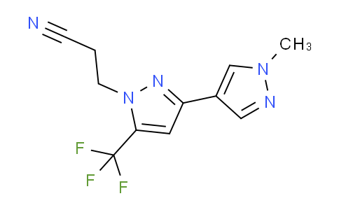CAS No. 1006353-16-7, 3-(1'-Methyl-5-(trifluoromethyl)-1H,1'H-[3,4'-bipyrazol]-1-yl)propanenitrile