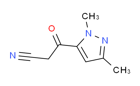 CAS No. 130371-63-0, 3-(1,3-Dimethyl-1H-pyrazol-5-yl)-3-oxopropanenitrile