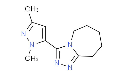 CAS No. 1174873-10-9, 3-(1,3-Dimethyl-1H-pyrazol-5-yl)-6,7,8,9-tetrahydro-5H-[1,2,4]triazolo[4,3-a]azepine
