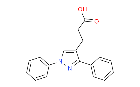 CAS No. 108446-77-1, 3-(1,3-Diphenyl-1H-pyrazol-4-yl)propanoic acid