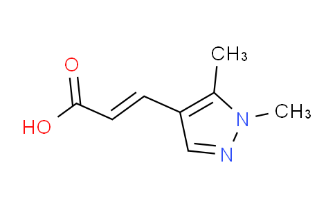 CAS No. 512809-73-3, 3-(1,5-Dimethyl-1H-pyrazol-4-yl)acrylic acid