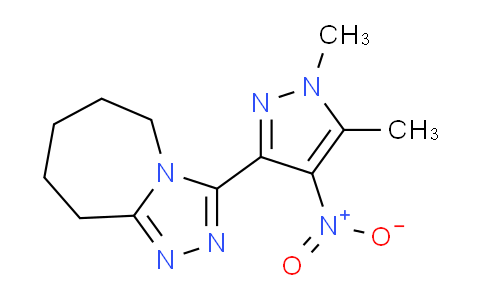 CAS No. 1245772-74-0, 3-(1,5-Dimethyl-4-nitro-1H-pyrazol-3-yl)-6,7,8,9-tetrahydro-5H-[1,2,4]triazolo[4,3-a]azepine