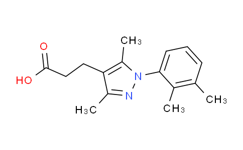 CAS No. 1225580-26-6, 3-(1-(2,3-Dimethylphenyl)-3,5-dimethyl-1H-pyrazol-4-yl)propanoic acid