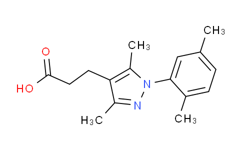 CAS No. 1152954-60-3, 3-(1-(2,5-Dimethylphenyl)-3,5-dimethyl-1H-pyrazol-4-yl)propanoic acid
