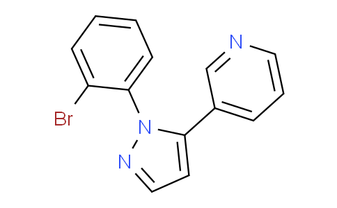 CAS No. 1269292-45-6, 3-(1-(2-Bromophenyl)-1H-pyrazol-5-yl)pyridine