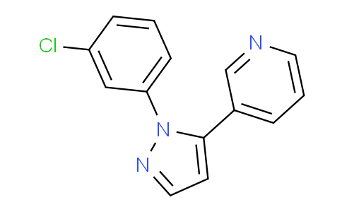 CAS No. 1269292-49-0, 3-(1-(3-Chlorophenyl)-1H-pyrazol-5-yl)pyridine