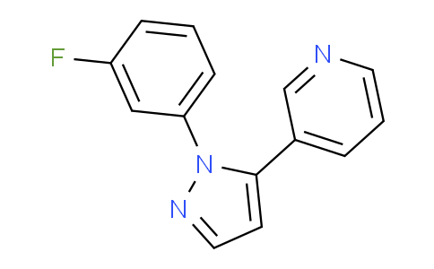 CAS No. 1269293-05-1, 3-(1-(3-Fluorophenyl)-1H-pyrazol-5-yl)pyridine