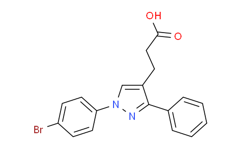 CAS No. 75821-70-4, 3-(1-(4-Bromophenyl)-3-phenyl-1H-pyrazol-4-yl)propanoic acid