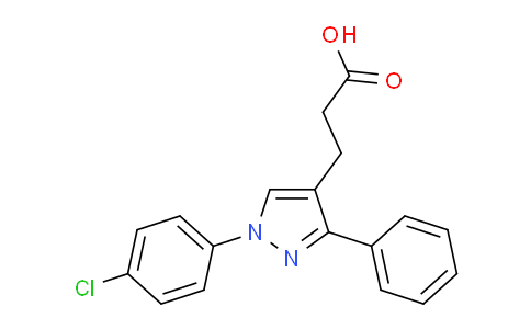 CAS No. 870704-02-2, 3-(1-(4-Chlorophenyl)-3-phenyl-1H-pyrazol-4-yl)propanoic acid