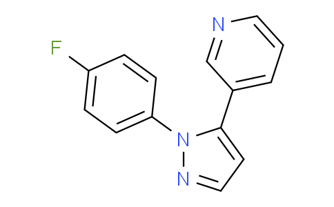 CAS No. 1269291-20-4, 3-(1-(4-Fluorophenyl)-1H-pyrazol-5-yl)pyridine