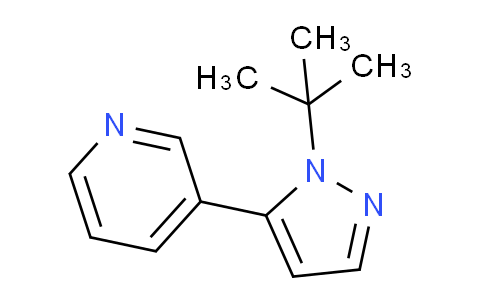 CAS No. 1269291-19-1, 3-(1-(tert-Butyl)-1H-pyrazol-5-yl)pyridine