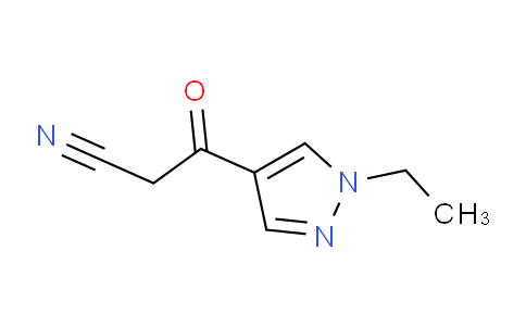 CAS No. 1017502-37-2, 3-(1-Ethyl-1H-pyrazol-4-yl)-3-oxopropanenitrile
