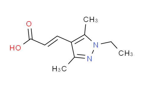 CAS No. 514800-93-2, 3-(1-Ethyl-3,5-dimethyl-1H-pyrazol-4-yl)acrylic acid