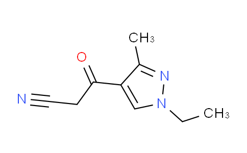 CAS No. 1003993-02-9, 3-(1-Ethyl-3-methyl-1H-pyrazol-4-yl)-3-oxopropanenitrile