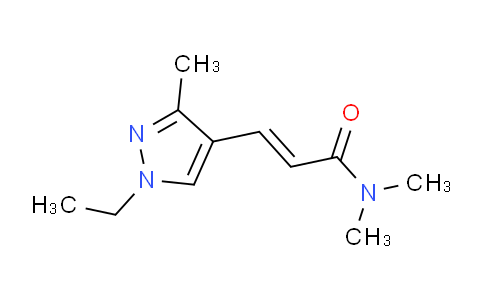 CAS No. 1001500-03-3, 3-(1-Ethyl-3-methyl-1H-pyrazol-4-yl)-N,N-dimethylacrylamide