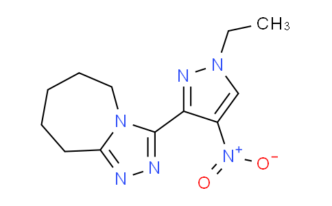 CAS No. 1245772-81-9, 3-(1-Ethyl-4-nitro-1H-pyrazol-3-yl)-6,7,8,9-tetrahydro-5H-[1,2,4]triazolo[4,3-a]azepine
