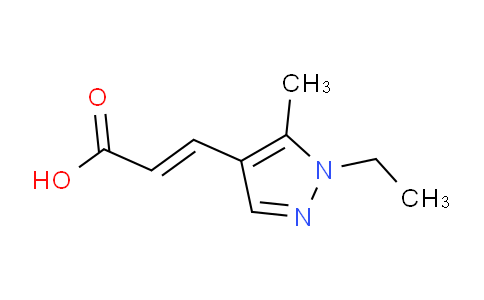 CAS No. 512809-25-5, 3-(1-Ethyl-5-methyl-1H-pyrazol-4-yl)acrylic acid