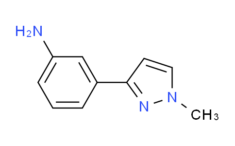 CAS No. 175202-37-6, 3-(1-Methyl-1H-pyrazol-3-yl)aniline