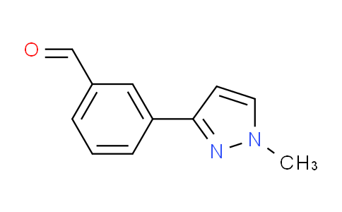 CAS No. 179056-79-2, 3-(1-Methyl-1H-pyrazol-3-yl)benzaldehyde
