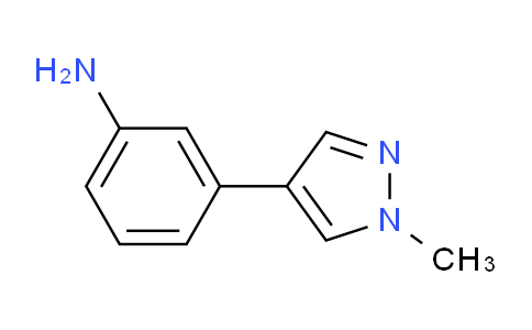CAS No. 1089278-81-8, 3-(1-Methyl-1H-pyrazol-4-yl)aniline