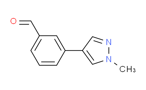 CAS No. 179055-93-7, 3-(1-Methyl-1H-pyrazol-4-yl)benzaldehyde