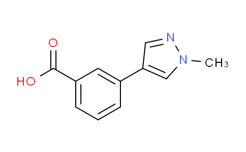 CAS No. 1183147-84-3, 3-(1-Methyl-1H-pyrazol-4-yl)benzoic acid
