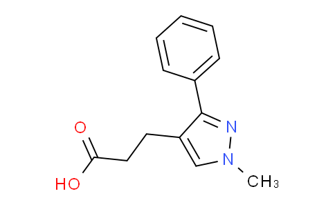 CAS No. 1174310-50-9, 3-(1-Methyl-3-phenyl-1H-pyrazol-4-yl)propanoic acid