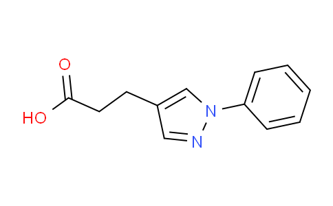CAS No. 100142-73-2, 3-(1-Phenyl-1H-pyrazol-4-yl)propanoic acid