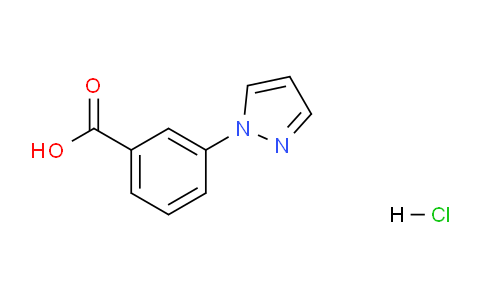CAS No. 1185294-94-3, 3-(1H-Pyrazol-1-yl)benzoic acid hydrochloride
