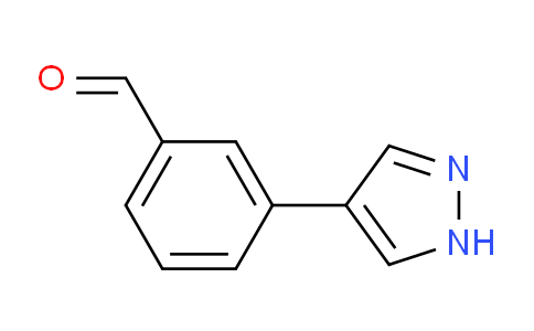 CAS No. 1017794-46-5, 3-(1H-Pyrazol-4-yl)benzaldehyde