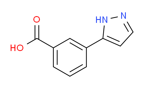 CAS No. 850375-11-0, 3-(1H-Pyrazol-5-yl)benzoic acid