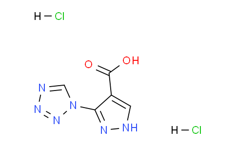 CAS No. 1185139-29-0, 3-(1H-Tetrazol-1-yl)-1H-pyrazole-4-carboxylic acid dihydrochloride