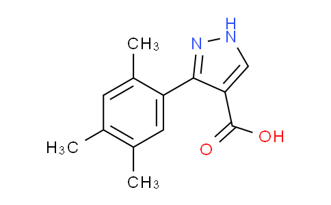 CAS No. 1266459-27-1, 3-(2,4,5-Trimethylphenyl)-1H-pyrazole-4-carboxylic acid