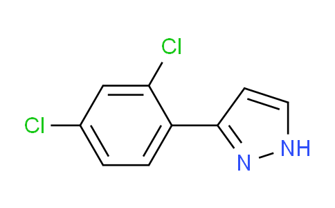 CAS No. 154257-67-7, 3-(2,4-Dichlorophenyl)-1H-pyrazole