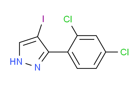 CAS No. 1340190-85-3, 3-(2,4-Dichlorophenyl)-4-iodo-1H-pyrazole