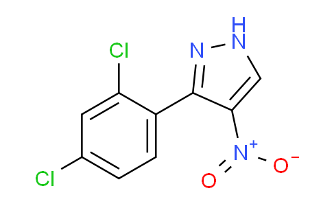 CAS No. 147993-04-2, 3-(2,4-Dichlorophenyl)-4-nitro-1H-pyrazole