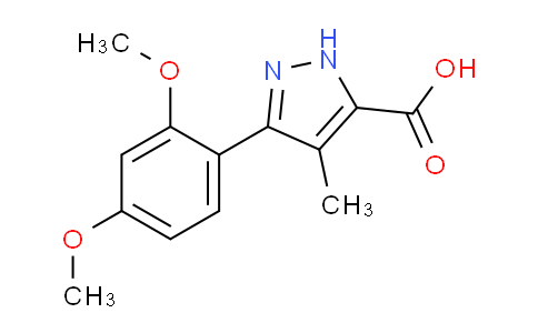CAS No. 890625-72-6, 3-(2,4-Dimethoxyphenyl)-4-methyl-1H-pyrazole-5-carboxylic acid